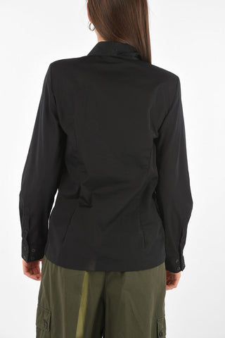 Padded Shoulder SLIM FIT Cotton Shirt