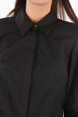 Padded Shoulder SLIM FIT Cotton Shirt