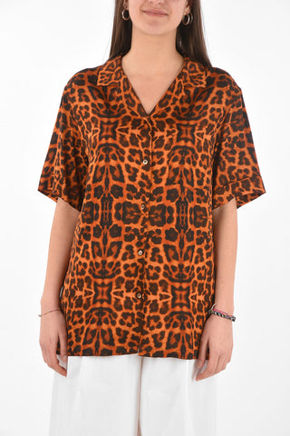 Animal Patterned CLIVE Satin Shirt