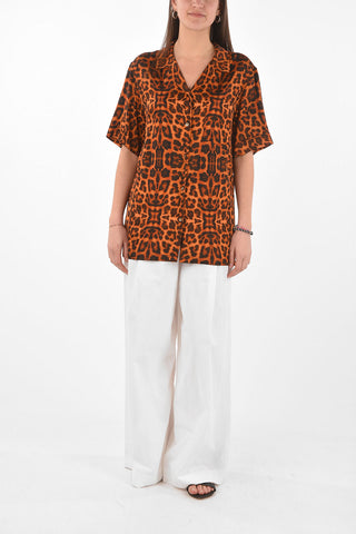 Animal Patterned CLIVE Satin Shirt
