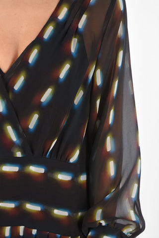 LEN LYE Pleated Skirt DOLTA Silk Midi Dress