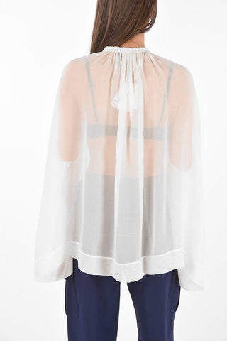 Tie Neck CEBON Silk Blouse