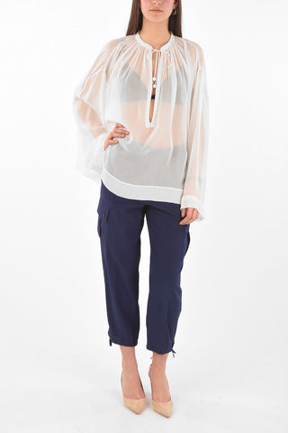 Tie Neck CEBON Silk Blouse