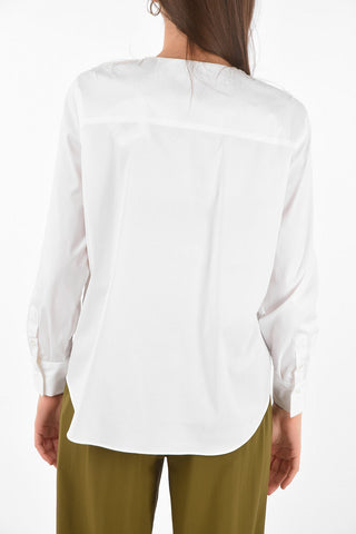Feather Detail Cotton Shirt
