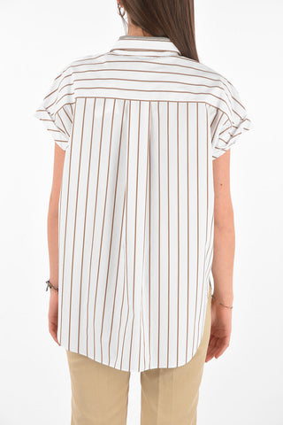 Breast-pocket Balanced Stripe Shirt