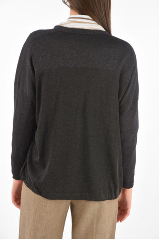 Cardigan in Cashmere e Seta con Coulisse