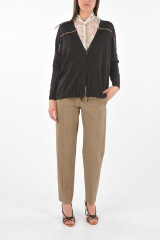 Cardigan in Cashmere e Seta con Coulisse