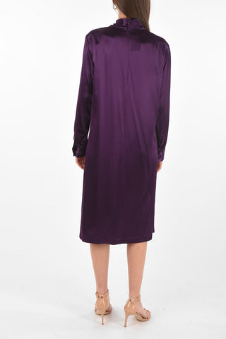 Turtleneck DIALAS Satin Midi Dress