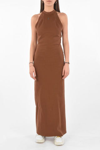 Halter Neck EMA Jersey Long Dress