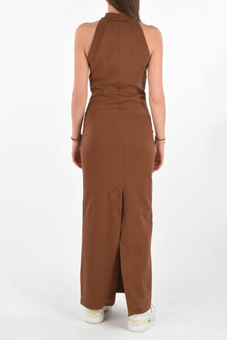 Halter Neck EMA Jersey Long Dress