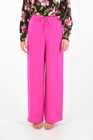 Pantaloni Palazzo in Seta con Coulisse