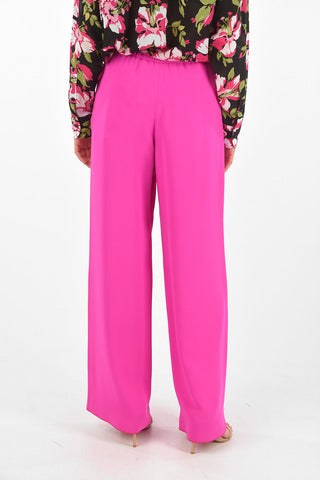 Pantaloni Palazzo in Seta con Coulisse
