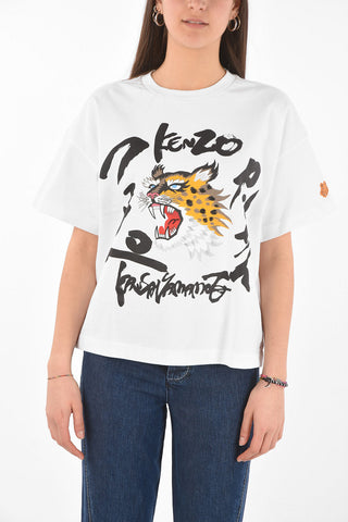 Crew Neck KANSAIYAMAMOTO Printed T-Shirt
