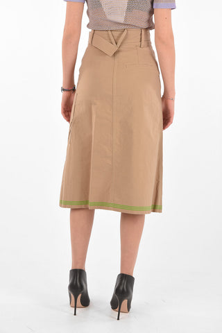 Multipocket SELVEDGE Cotton Midi Skirt