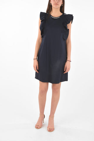 Swarovski Cotton Midi Shirt Dress