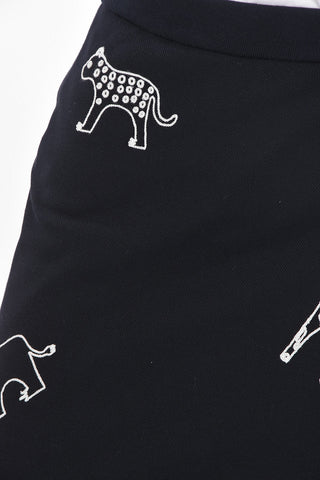 Elastic Waistband ANIMAL ICON Cotton Longuette