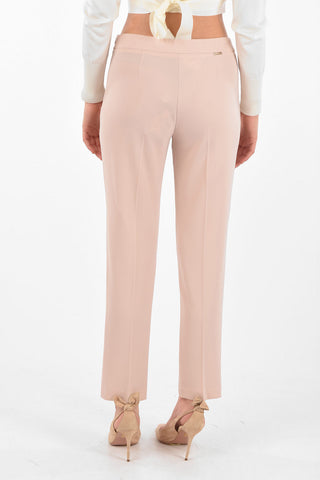 Pantaloni a Vita Media con Zip Laterale