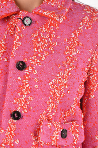 Buttoned Pocket COMPACT BUBBLE Crop Blazer