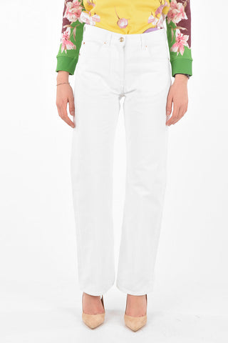 5 Pocket Metal Logo Straight Fit Denims