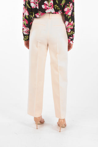 4 Pocket Wool and Silk Straight Fit Pants