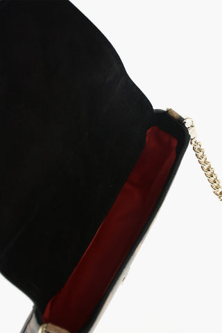 Studded ZOOMPOUCH Animal Printed Leather Shoulder Bag