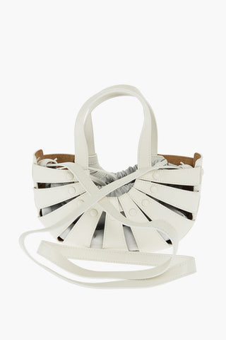 Leather THE SHELL Cut Out Tote Bag