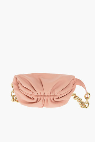 Magnet Fastening THE MINI Leather Pouch with Chain