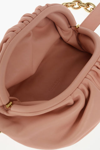 Magnet Fastening THE MINI Leather Pouch with Chain