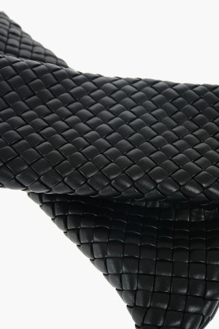 Woven Leather CRISSCROSS Clutch