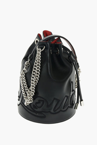 Borsa a Secchiello in Pelle MARIE JANE con Logo Ricamato