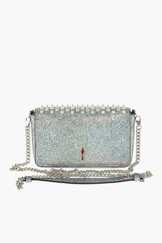 Studded ZOOMPOUCH Lamè Leather Shoulder Bag