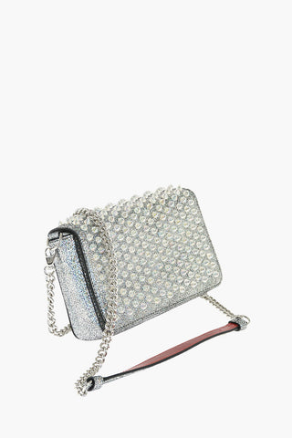 Studded ZOOMPOUCH Lamè Leather Shoulder Bag