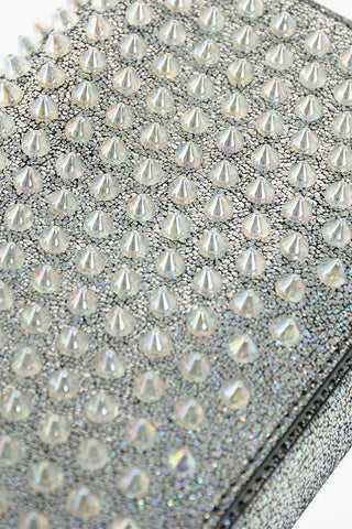 Studded ZOOMPOUCH Lamè Leather Shoulder Bag