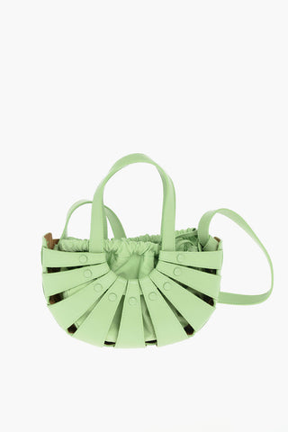Perforated Leather THE SHELL Hand Bag