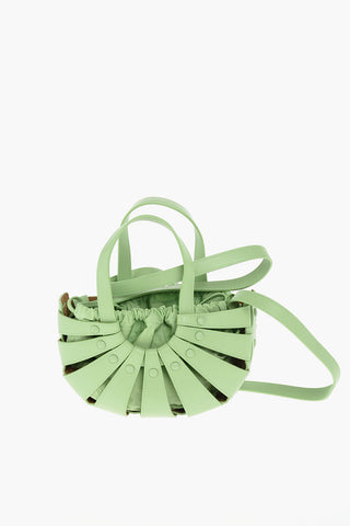 Perforated Leather THE SHELL Hand Bag