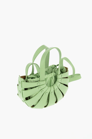 Perforated Leather THE SHELL Hand Bag