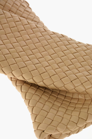 Woven Leather CRISSCROSS Clutch