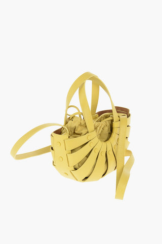 Leather THE SHELL Cut Out Tote Bag