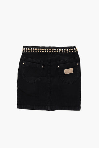 EST.1978 golden studded denim ELEONOR skirt
