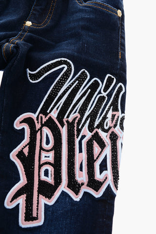 EST.1978 jeans Regular fit  ROSES ELEMENTS con dettagli strass