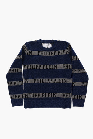 EST.1978 lurex crew-neck sweater