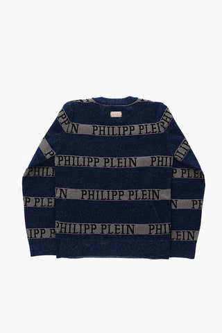 EST.1978 lurex crew-neck sweater