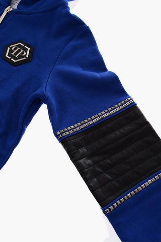 EST.1978 hooded HARRY sweatshirt with biker details on the sleeve