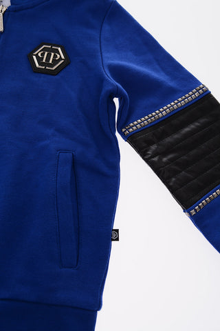 EST.1978 hooded HARRY sweatshirt with biker details on the sleeve