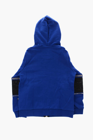 EST.1978 hooded HARRY sweatshirt with biker details on the sleeve