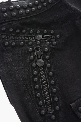 EST.1978 studded denim ELEONOR skirt