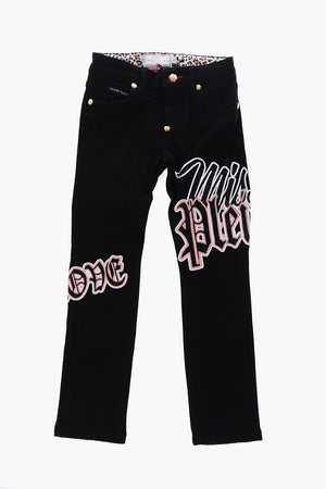 EST.1978 stretch denim ROSES ELEMENTS jeans