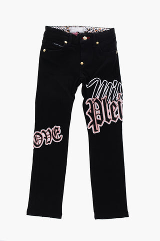 EST.1978 stretch denim ROSES ELEMENTS jeans