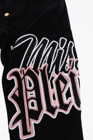 EST.1978 stretch denim ROSES ELEMENTS jeans