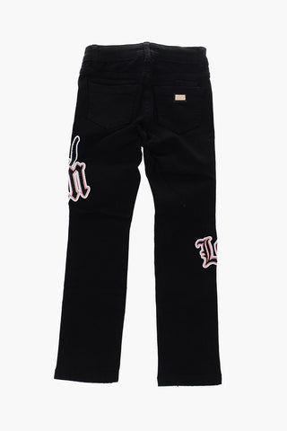 EST.1978 stretch denim ROSES ELEMENTS jeans